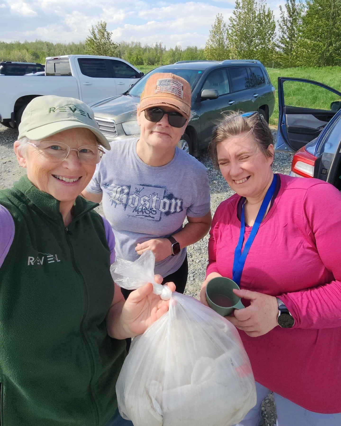 In honor of National Trails Day yesterday, the Revel Adventure Club took a mellow hike and picked up some trash along the way. We love being good trail stewards! We even found an abandoned hay bale--so Palmer!--to sit on for a break.