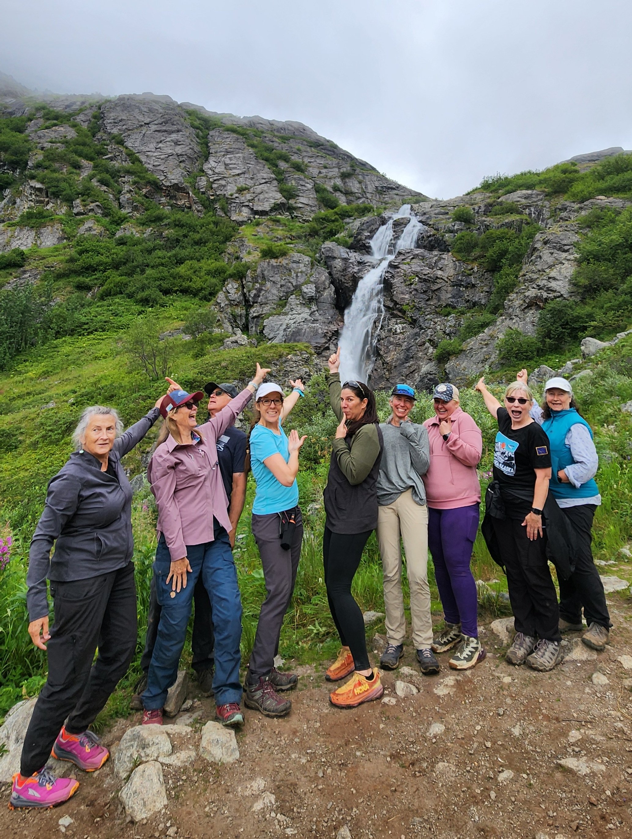 Our community adventures take us to so many beautiful places! Here are a few from the latest: Eska Falls, Matanuska Greenbelt, and April Bowl in Hatcher Pass.