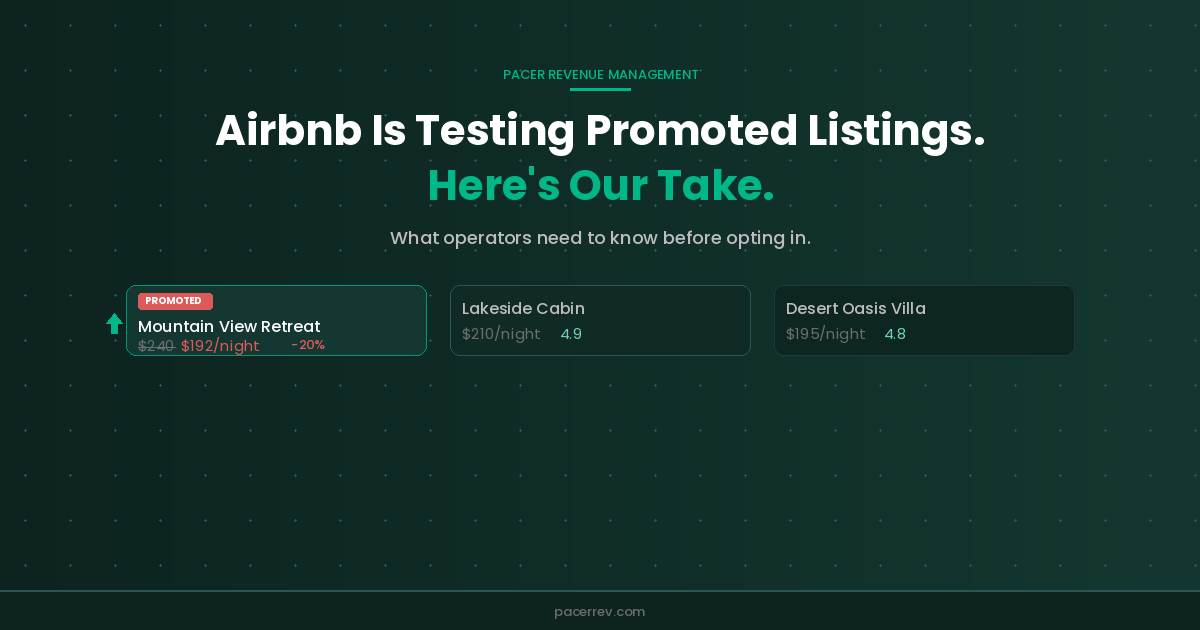 Airbnb Is Testing Promoted Listings. Here's How Operators Should Think About It.