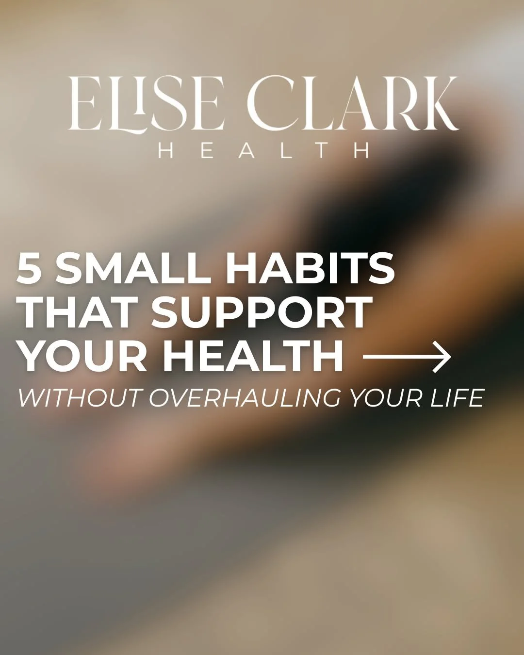 Small shifts create big change ✨
You don&rsquo;t need a full life overhaul to feel better, just a few intentional habits done consistently.
5 Small Habits That Support Your Health (Without Overhauling Your Life):

Start your day with water
After 7&nd