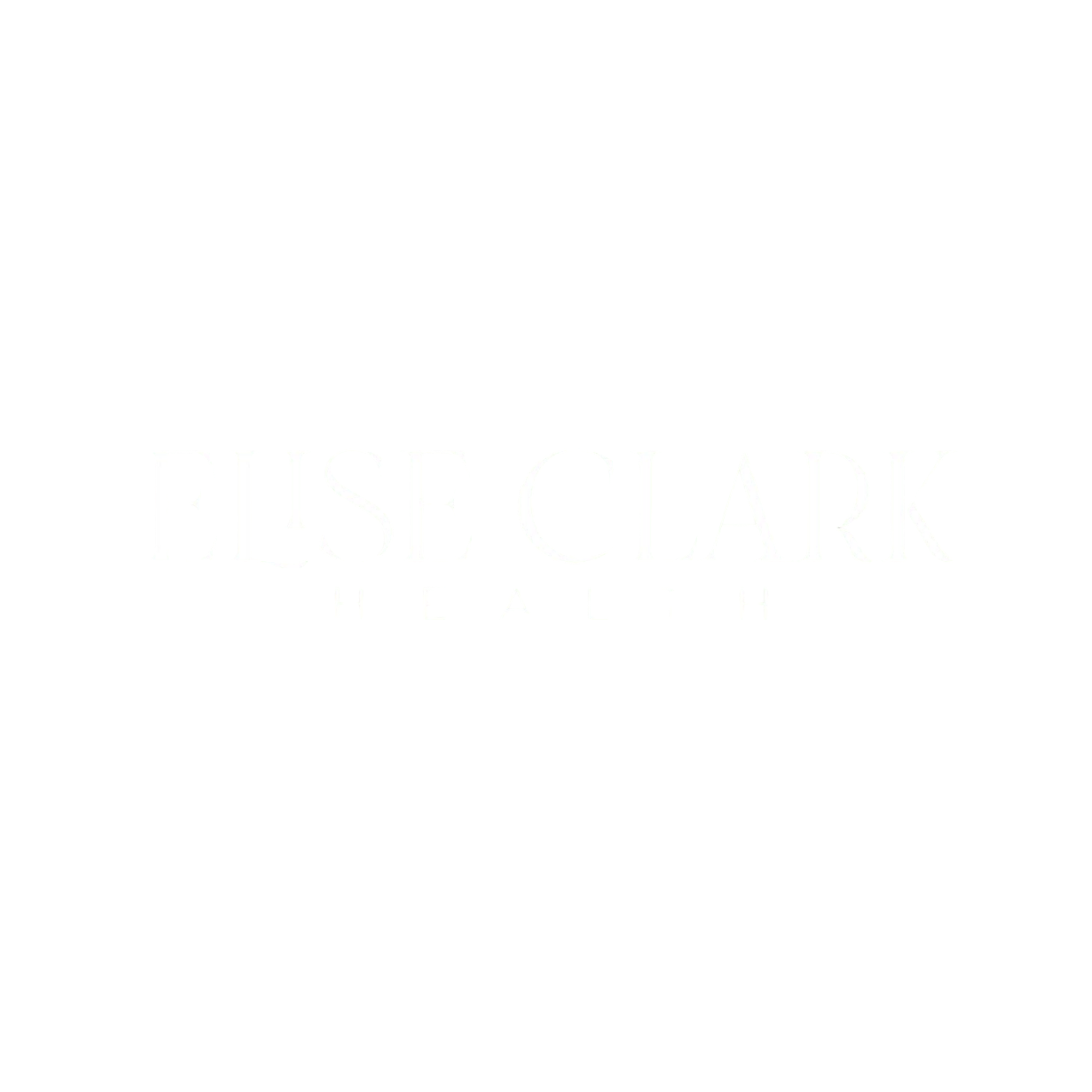 Elise Clark Health logo in white text on a black background.