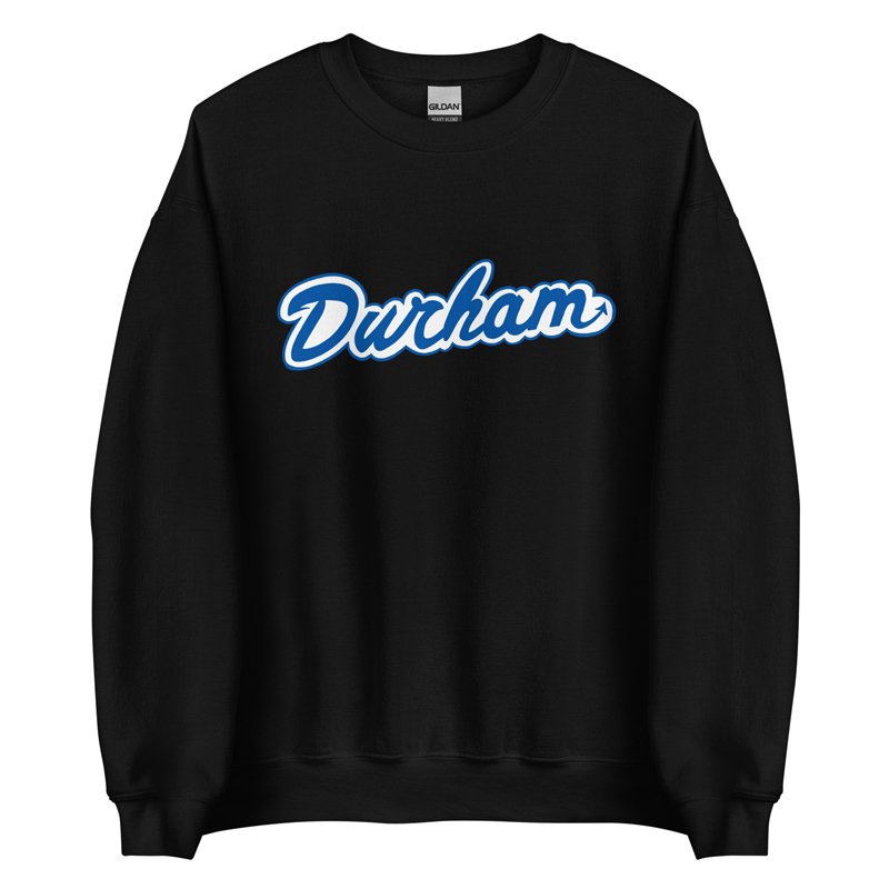 Unisex Durham Crewneck Sweatshirt in Black