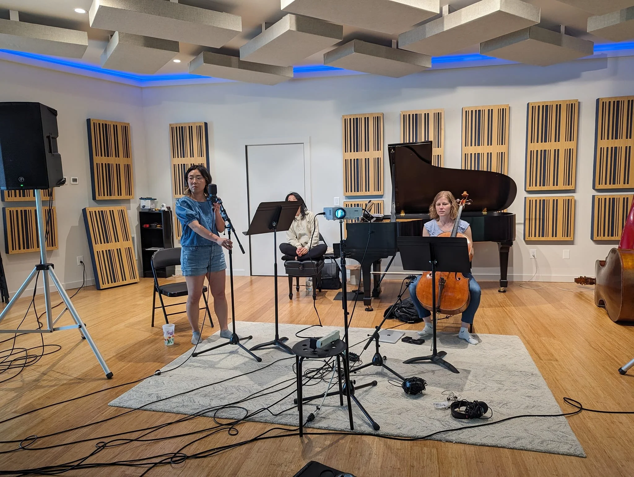 Dress rehearsal with ensemble vim and Franny Choi!
