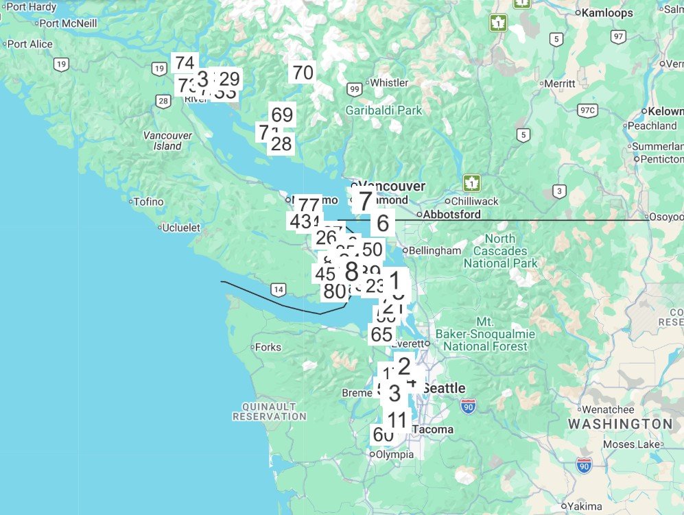 Places Aurelia Has Been (link to map)