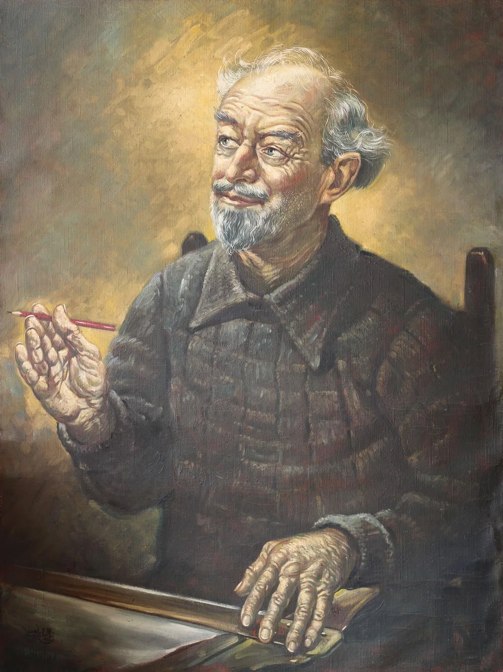 James Chapman-Taylor, oil on canvas, 102cm x 72cm, signed Leonard Mitchell, 1958. Mitchell Family Collection.
