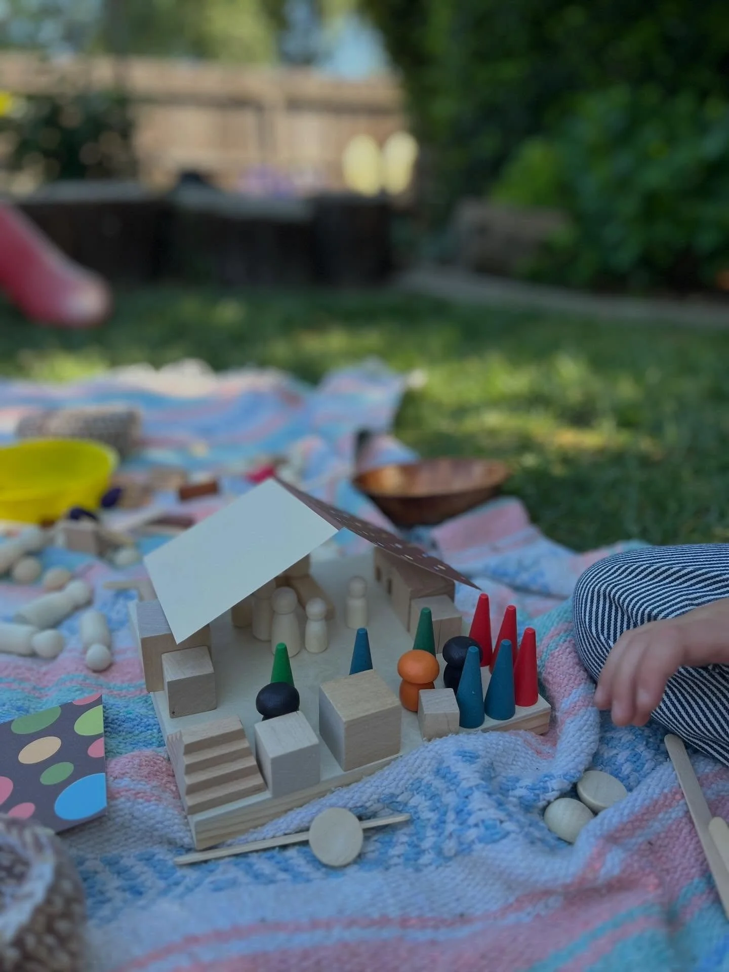 Our class has been enjoying outdoor circles and exploring transient art. The children light up when using the loose materials to create temporary masterpieces. This process offers the joy of making something meaningful without the pressure of the fin