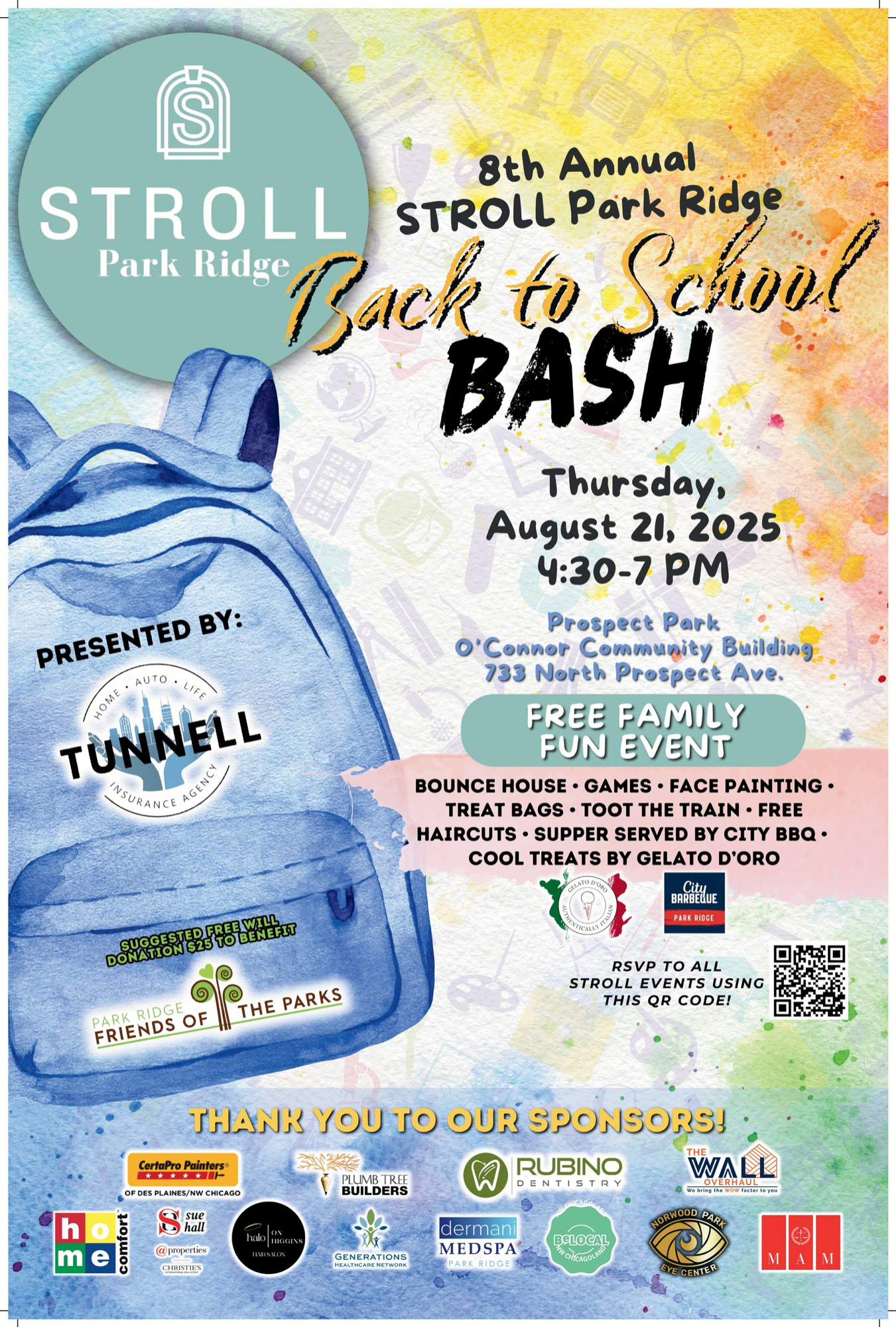 STROLL Park Ridge 8th Annual Back to School Bash