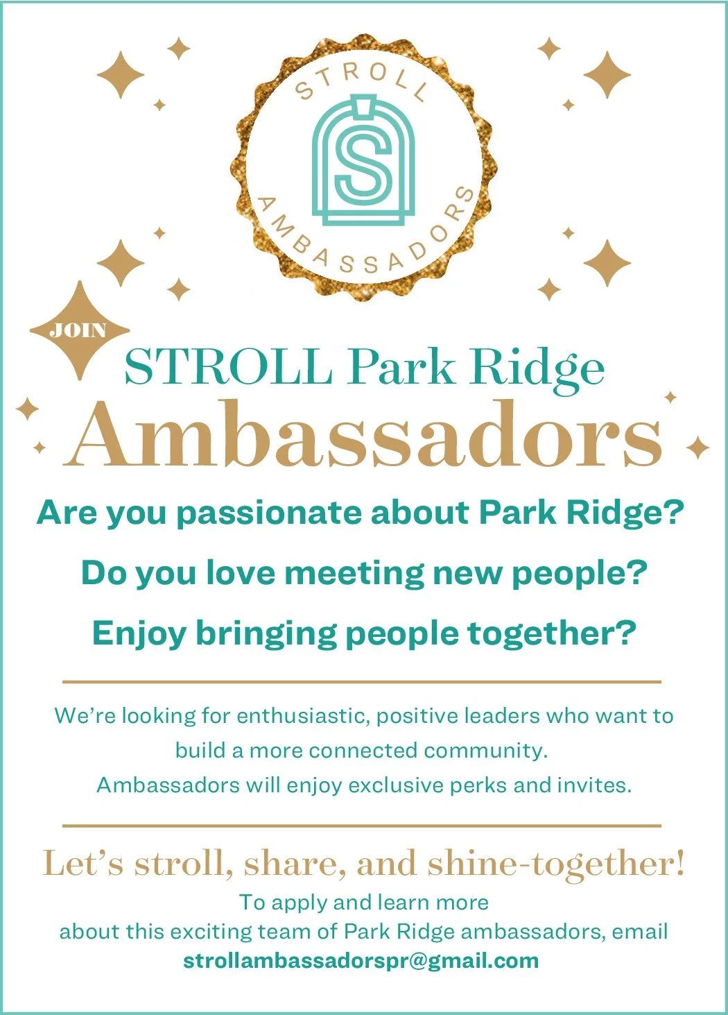 STROLL Park Ridge Ambassadors Information Night