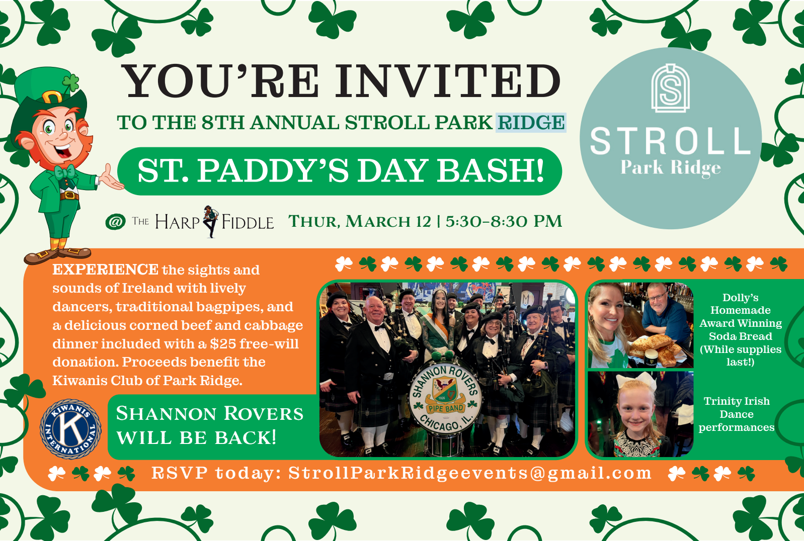 Annual Stroll Park Ridge St. Paddy's Day Bash!