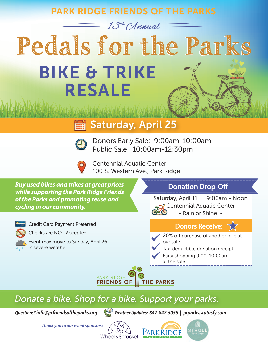 Pedals for the Parks Bike & Trike Resale