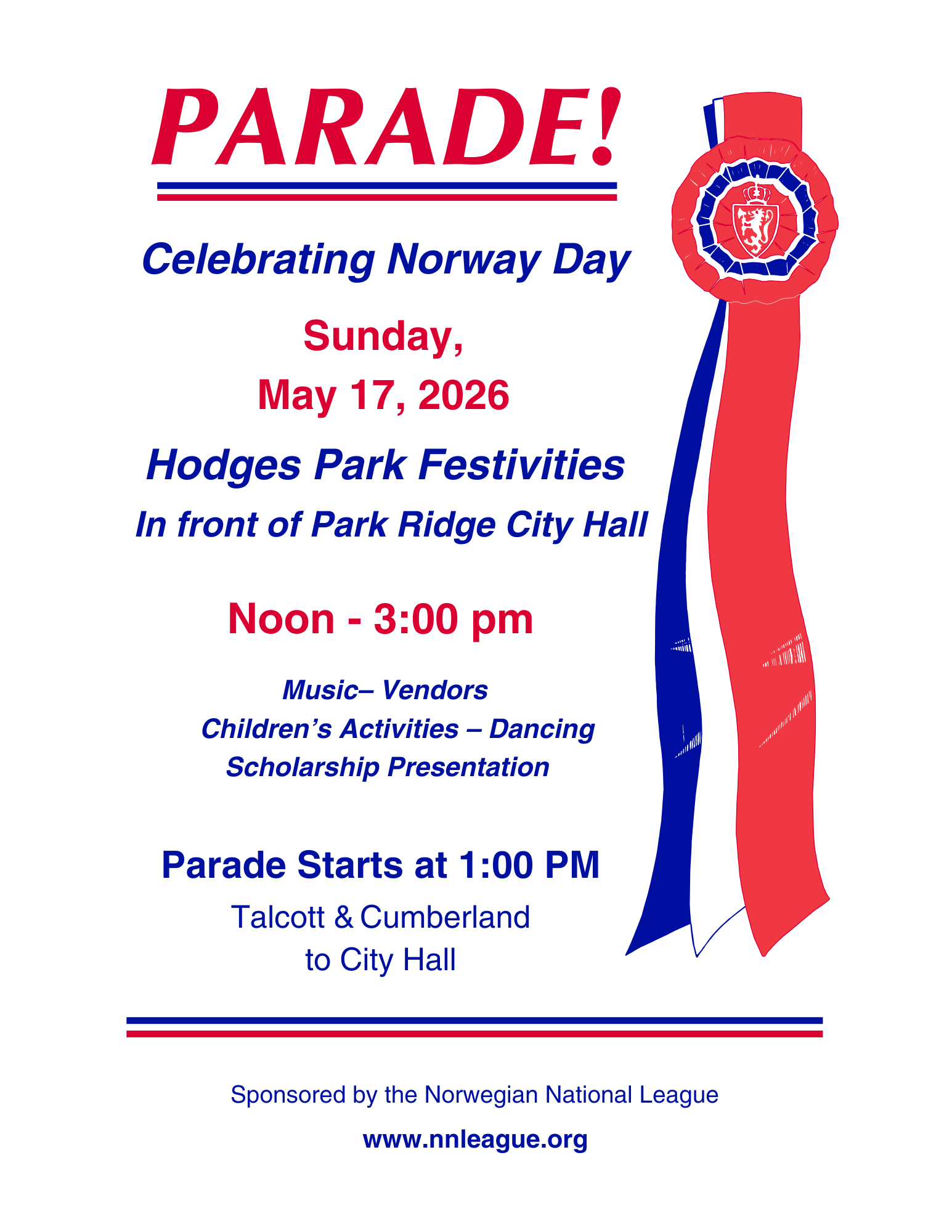 Parade Celebrating Norwegian Day