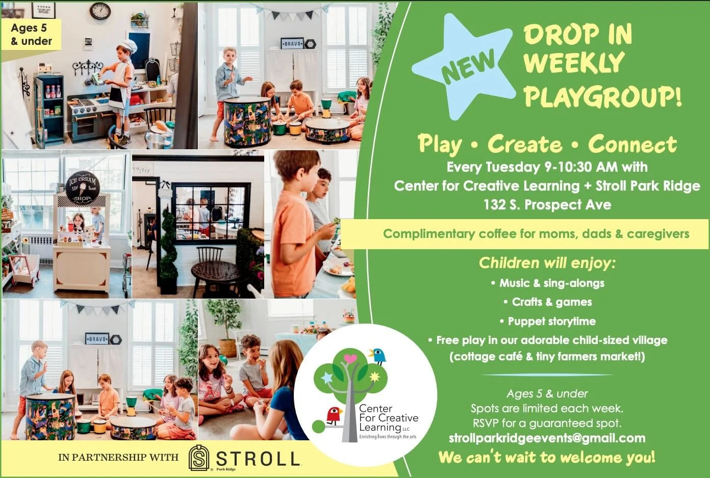 🌷Hey Park Ridge Moms, Dads &amp; Caregivers!  We&rsquo;re excited to announce something pretty special.  A Weekly Drop-in Playgroup is starting up in a conveniently located Uptown space designed for kids!  Kindly rsvp.  Space is limited. 🔗Link in b