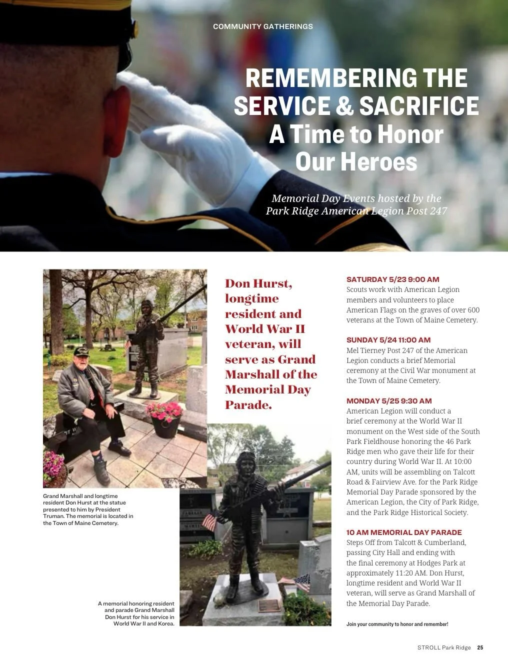 This month&rsquo;s Stroll Park Ridge community magazine features powerful Memorial Day pieces written by our very own Park Ridge residents&mdash;stories that invite us to pause, honor, and remember.

We hope you&rsquo;ll take a moment to read them.  