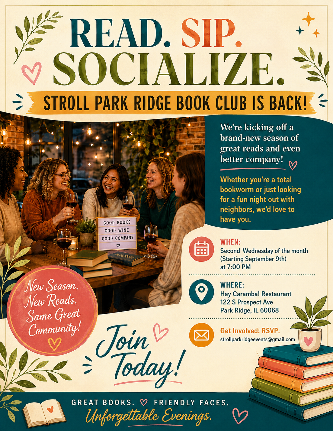 Stroll Park Ridge Book Club