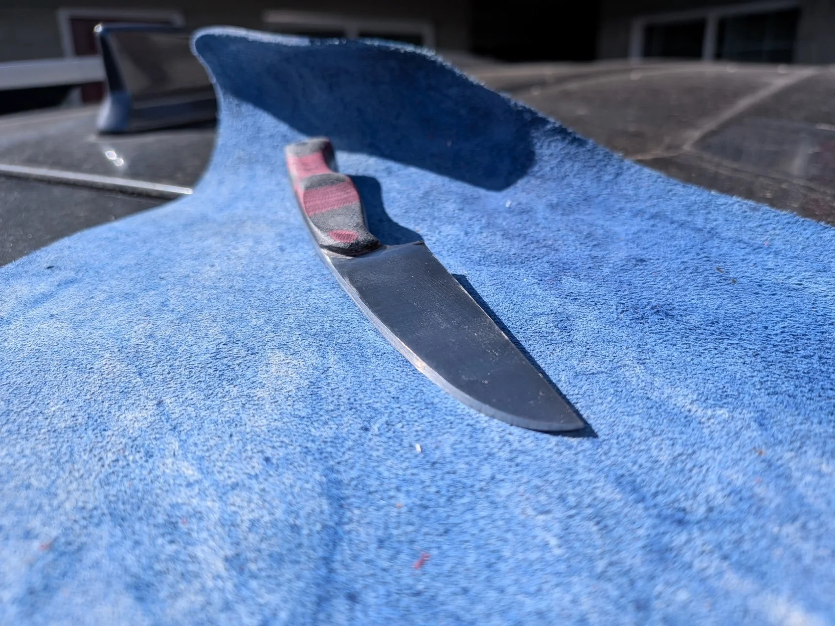 A knife made by a friend over a weekend visit