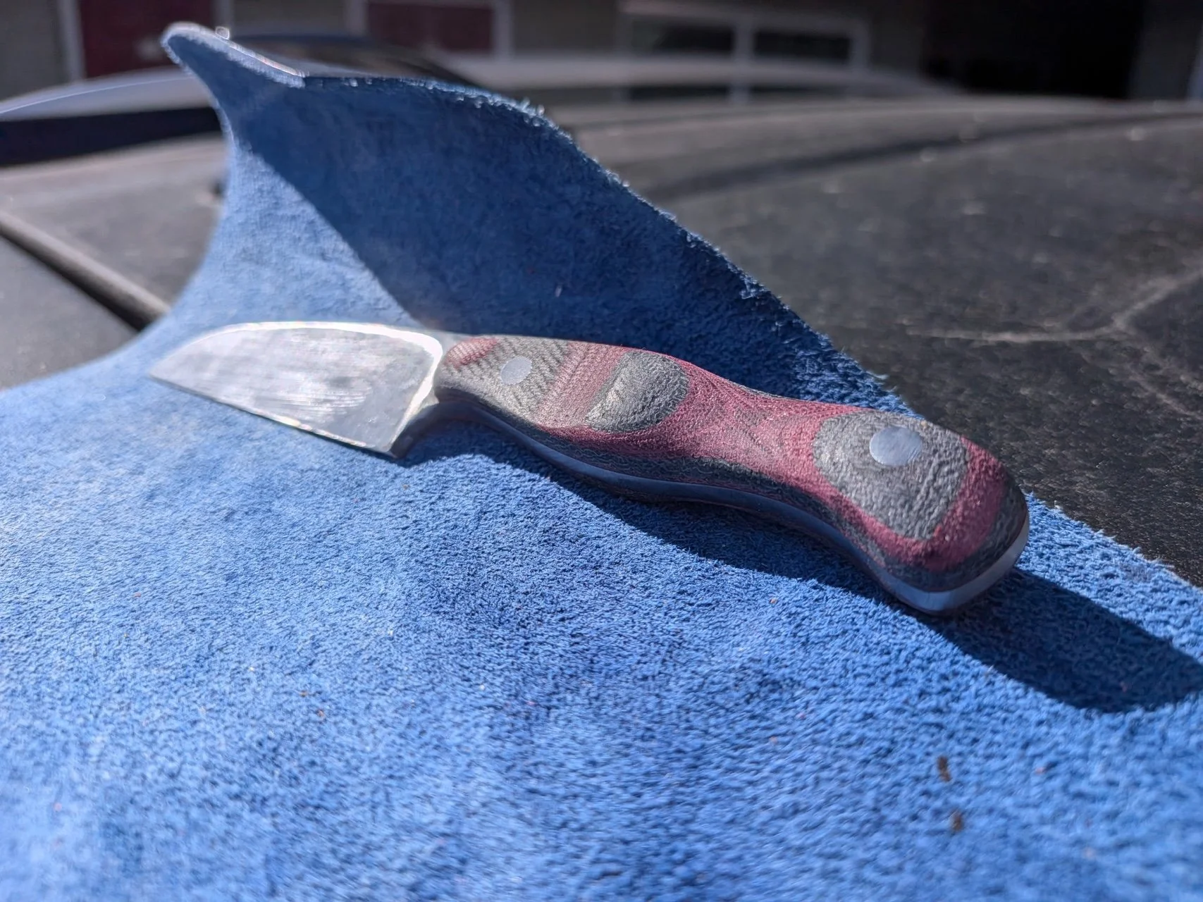 A knife made by a friend over a weekend visit