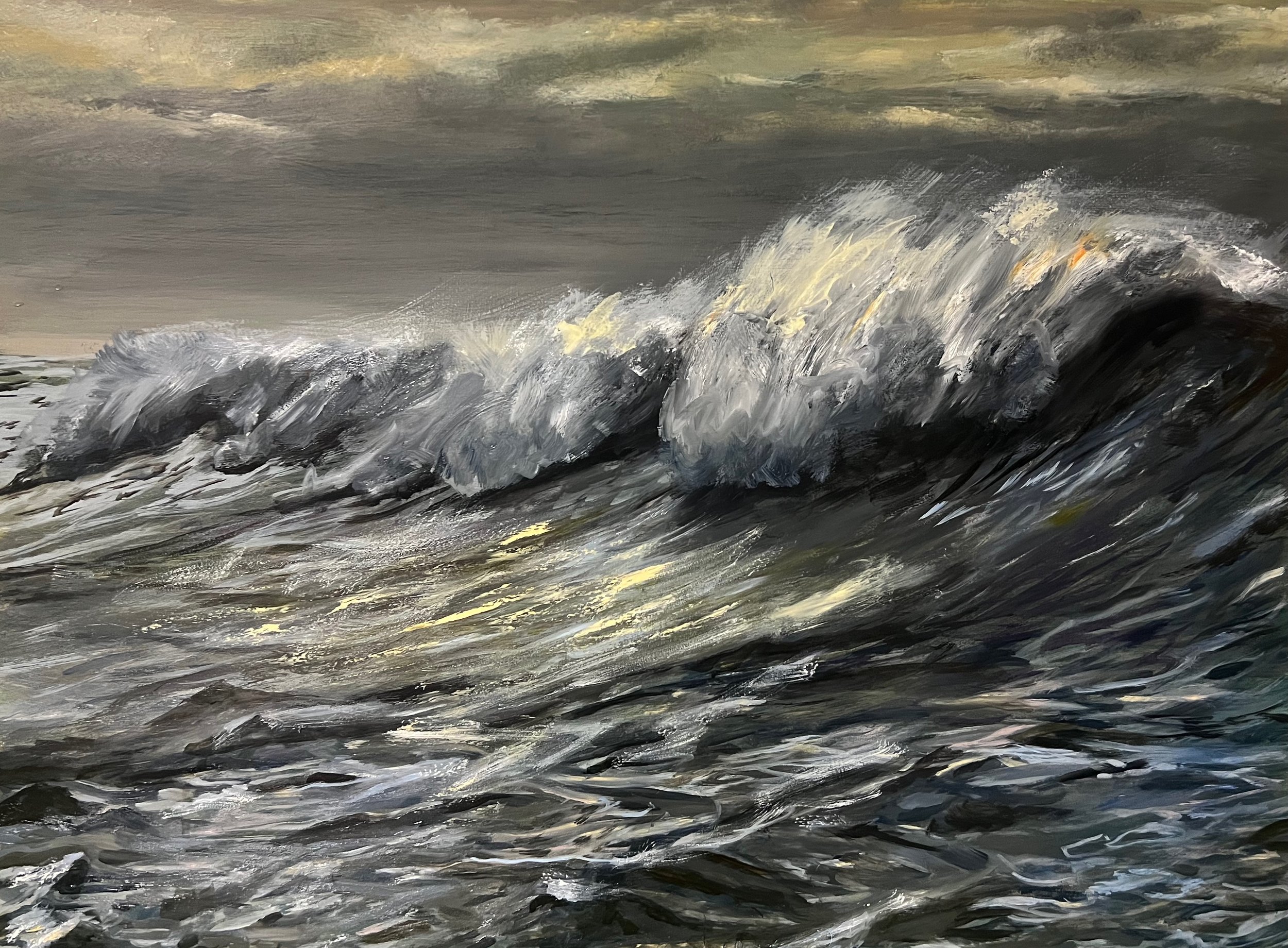 Storm Surge, 24x18" framed.  FINALIST ASPIRING ART AWARDS, SOLD