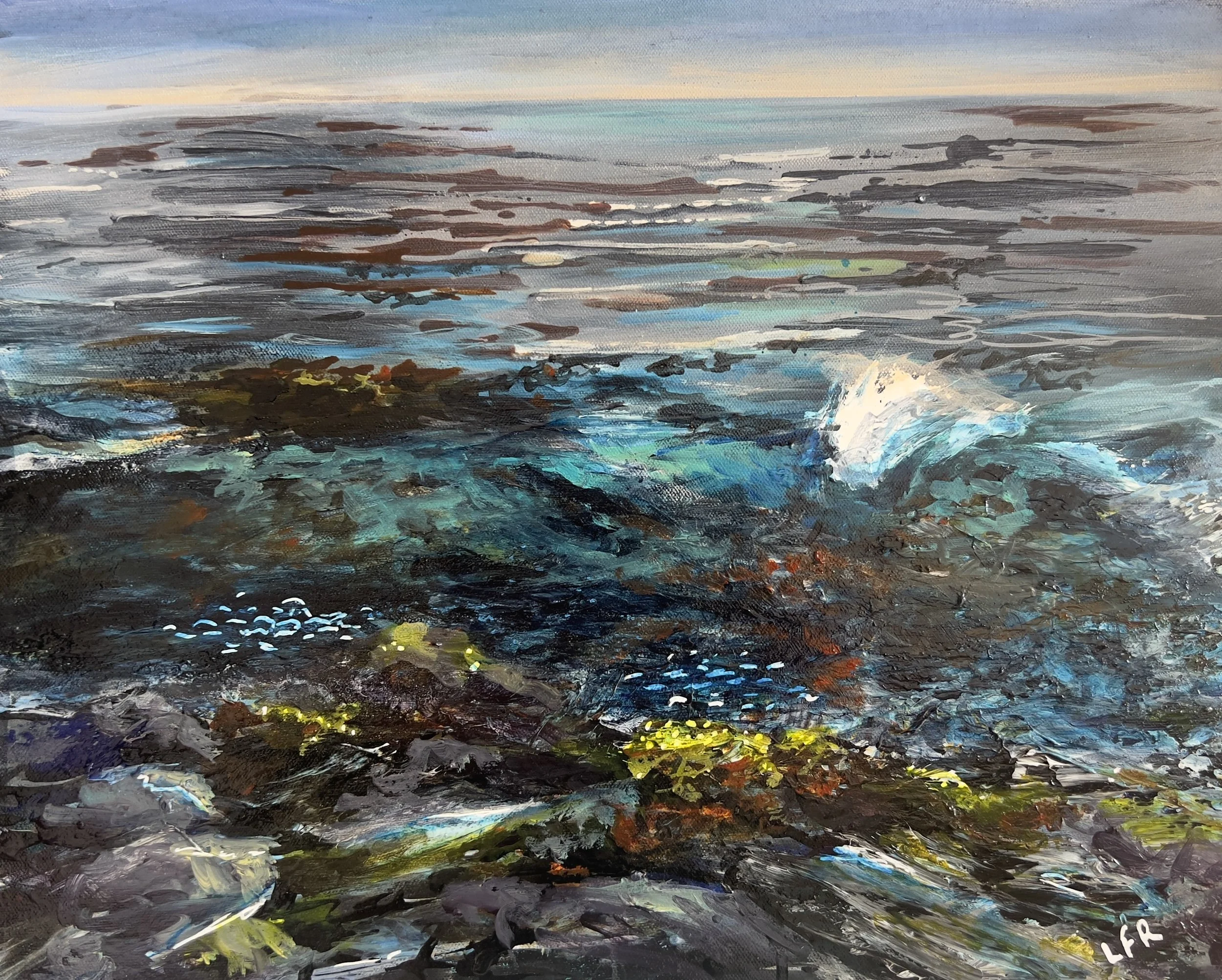 South Pacific Kelp Bed, Acrylic 20x16" $180