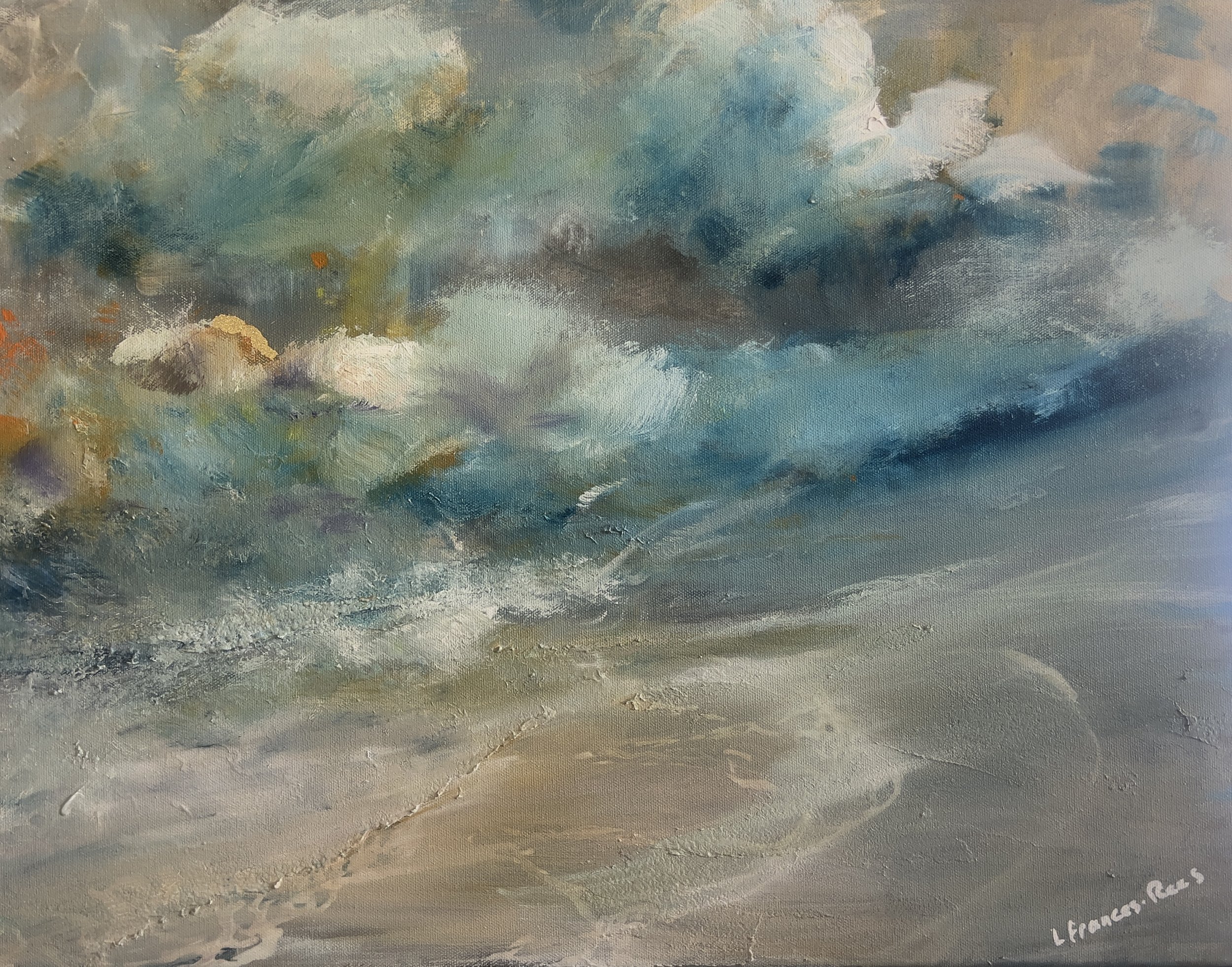 "Erasure" 24x18" acrylic on gallery wrapped canvas, $490