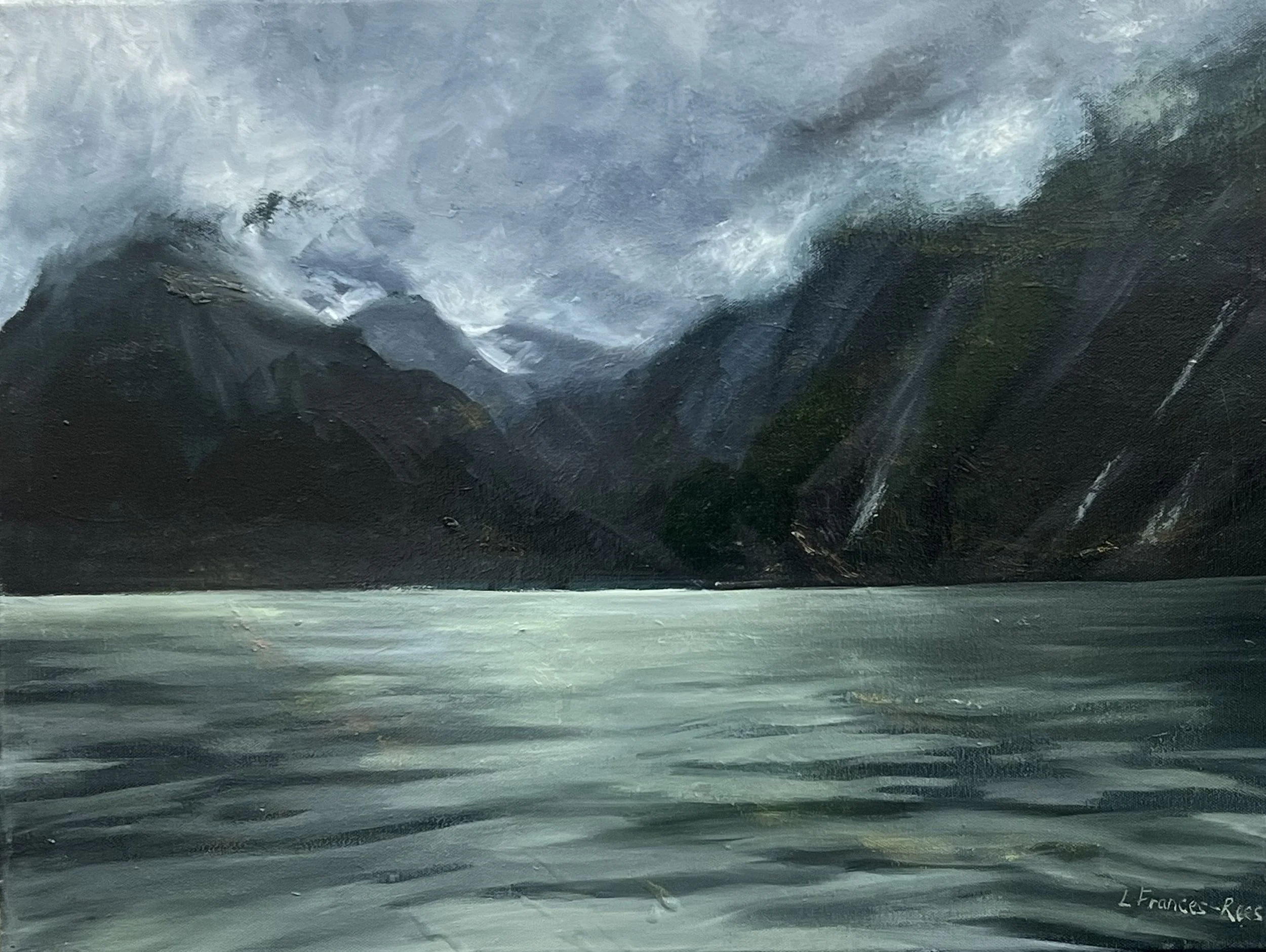Milford Sound - oil on canvas 24x18" $180