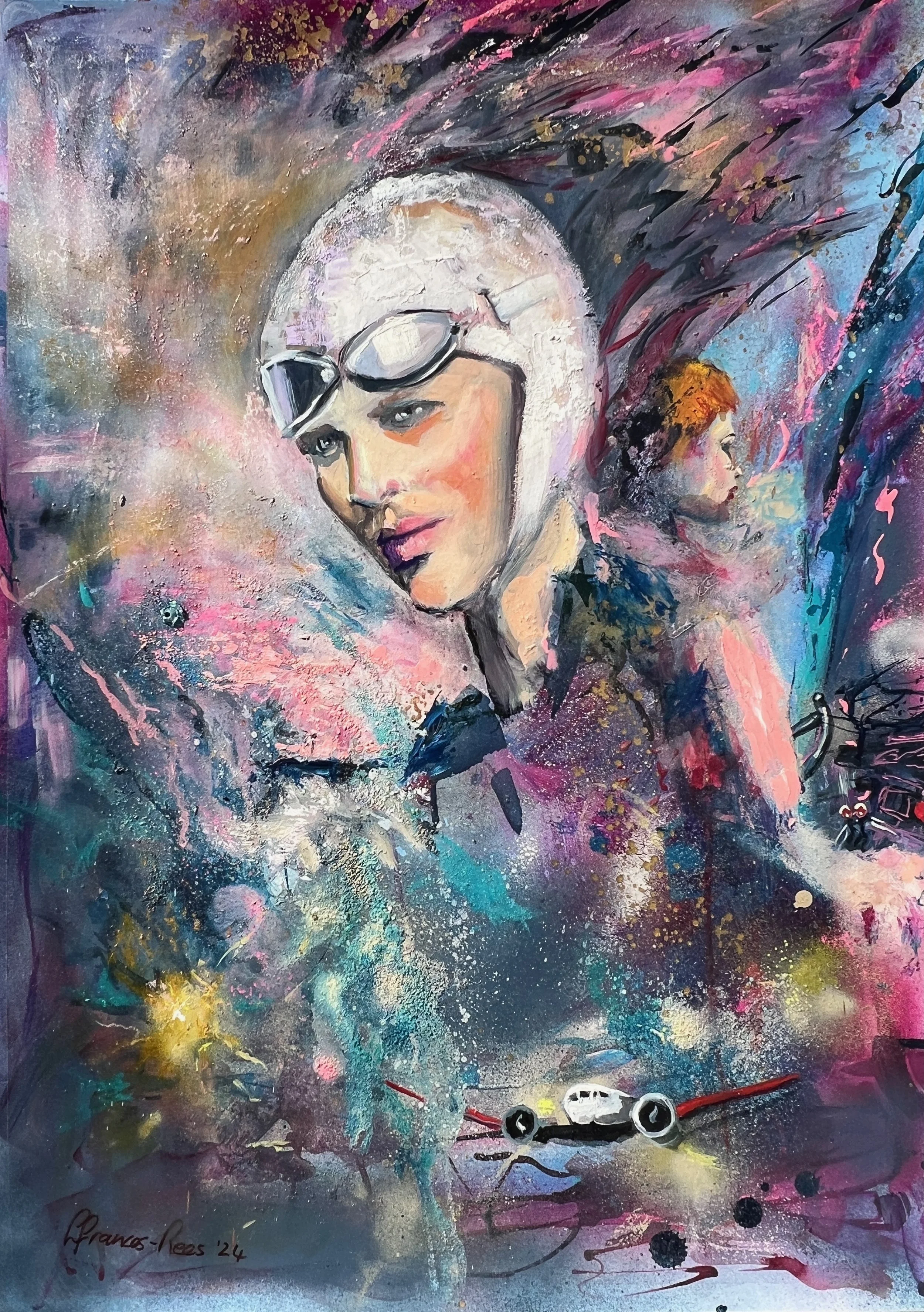 Amelia Earhart - 2nd place winner - Shine your Art - Covet Gallery, Los Angeles