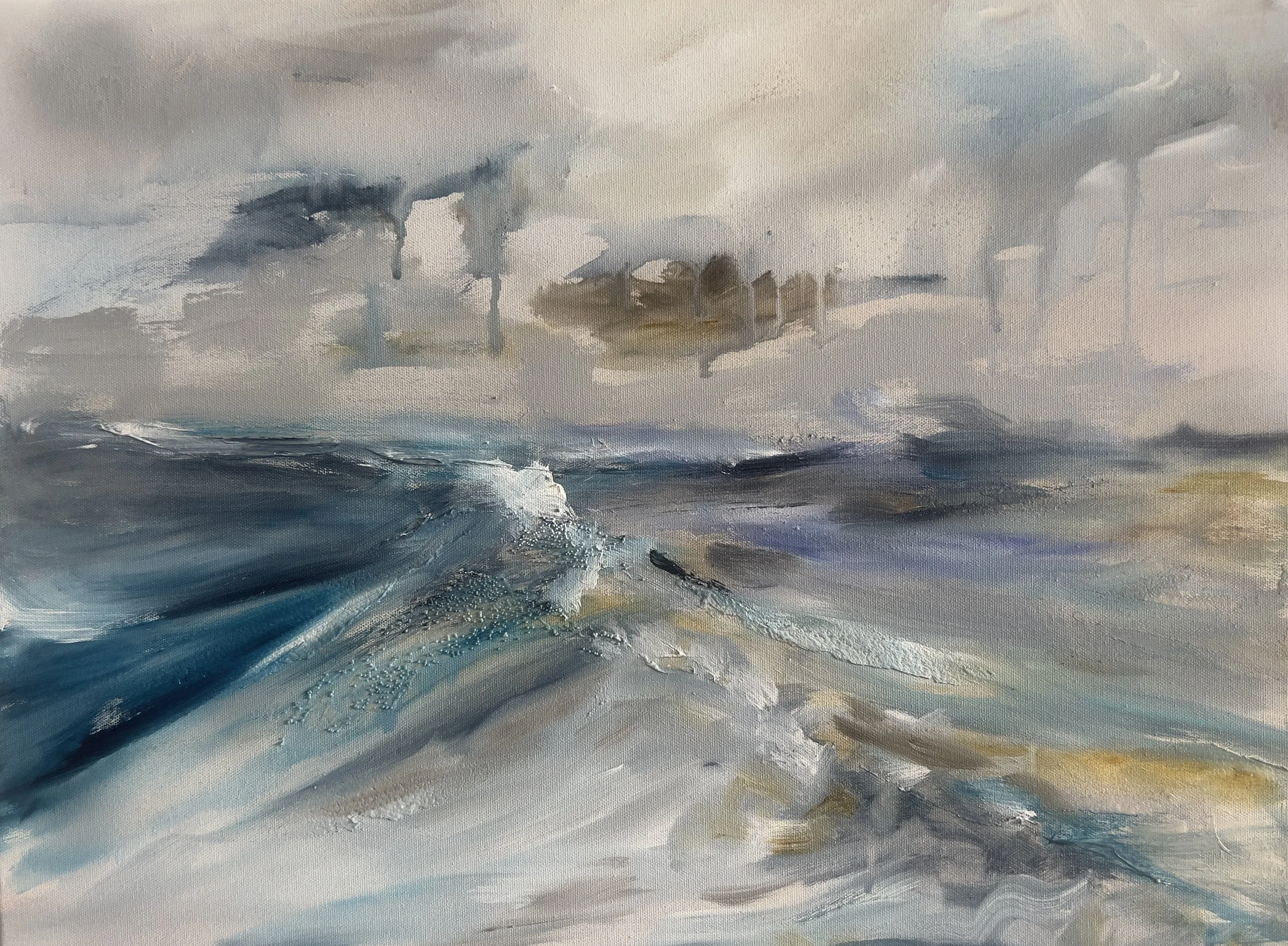 "The In Between," 24x18" acrylic on gallery wrapped canvas, $490