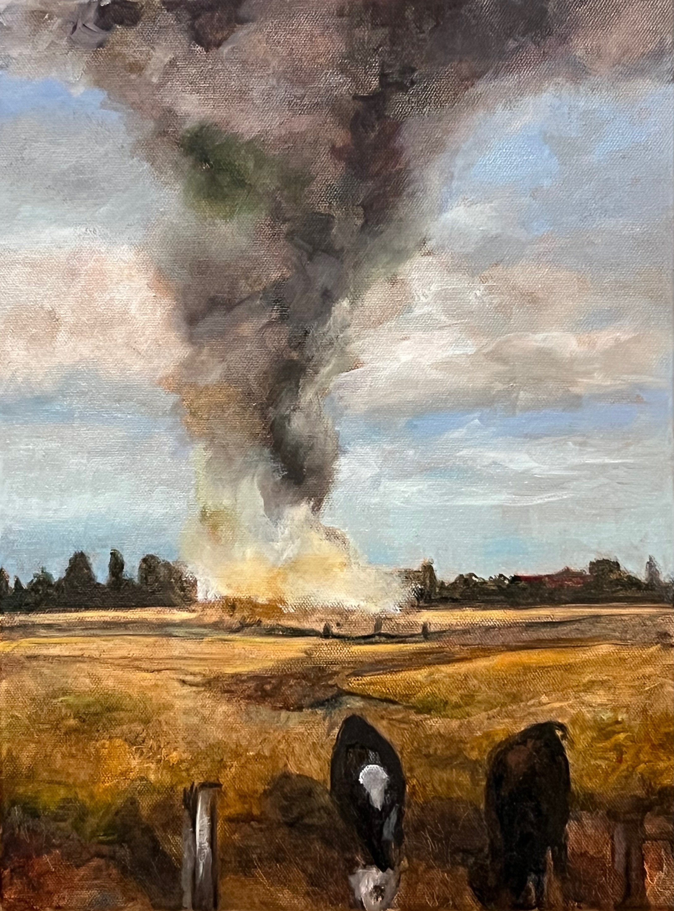 "Out to Lunch" oil on gallery wrapped canvas, 16x12" $290