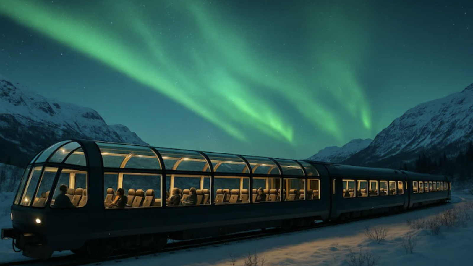 Aurora season begins on Norway's Northern Lights Train