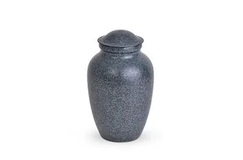Decorative Metal Urn (Blue)