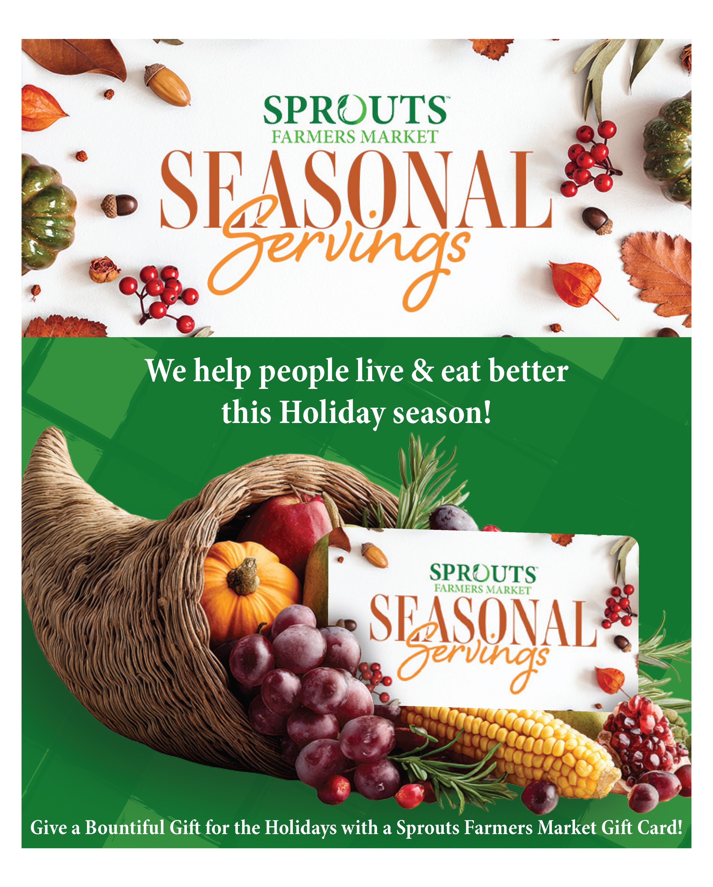 Winter Coupon Catalogue for The Village Shopping Center - Sprouts Page Ad