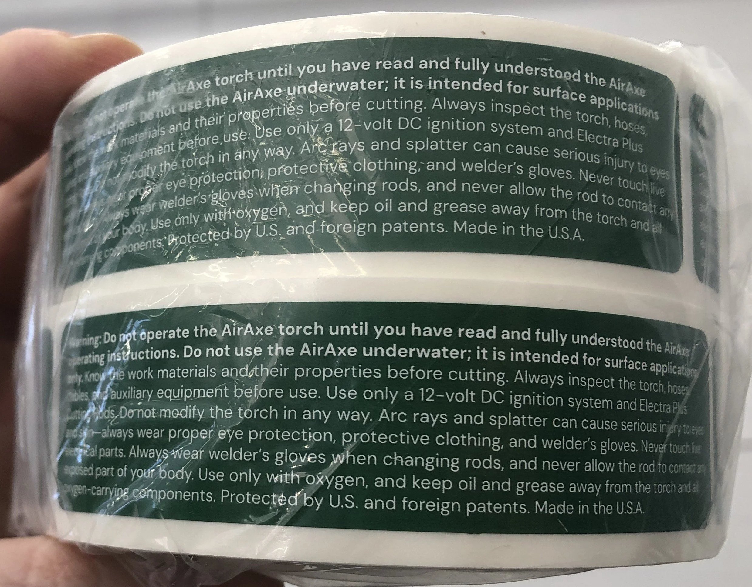 AirAxe Labels for Rockmount Physical Product