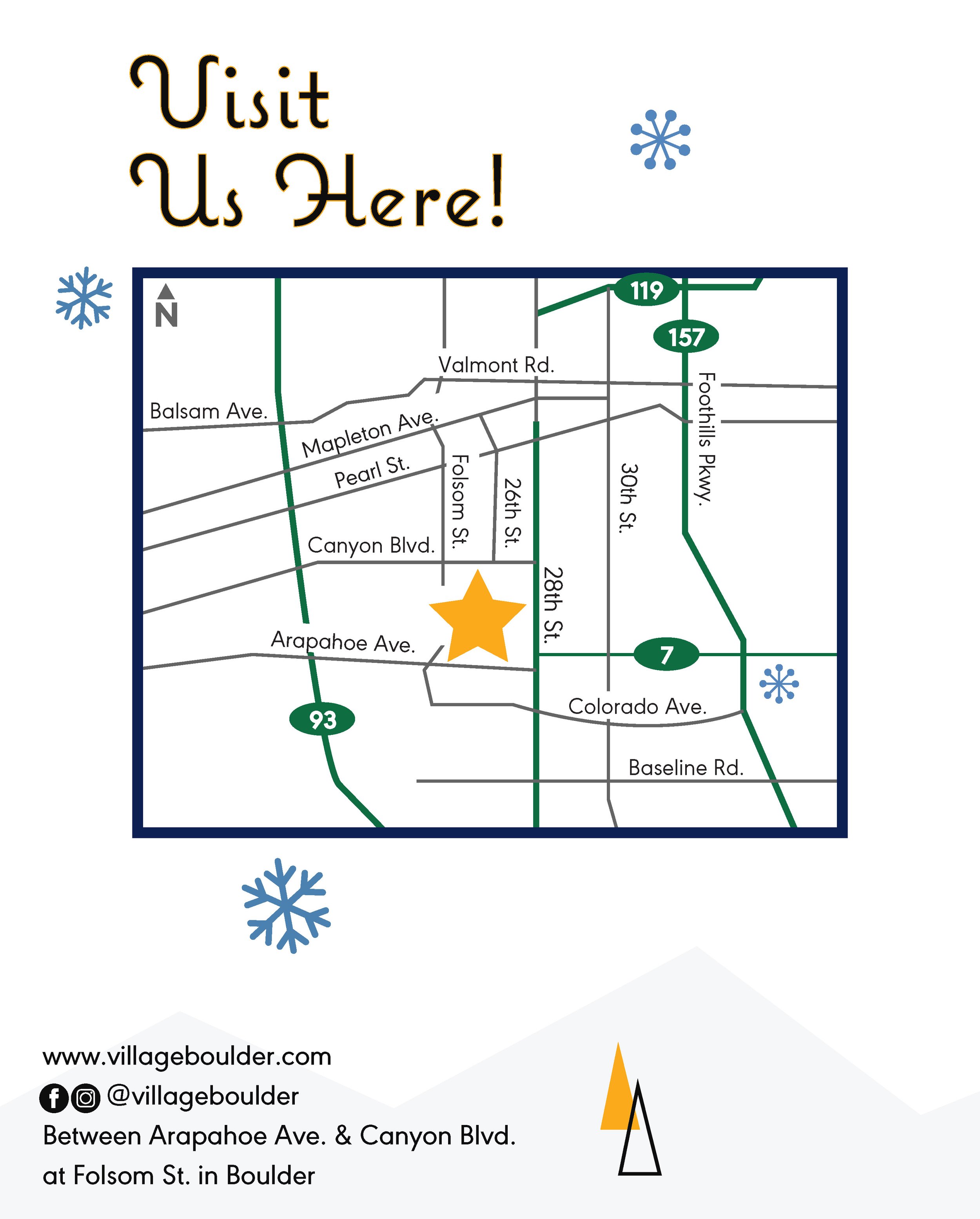 Winter Coupon Catalogue for The Village Shopping Center - Map