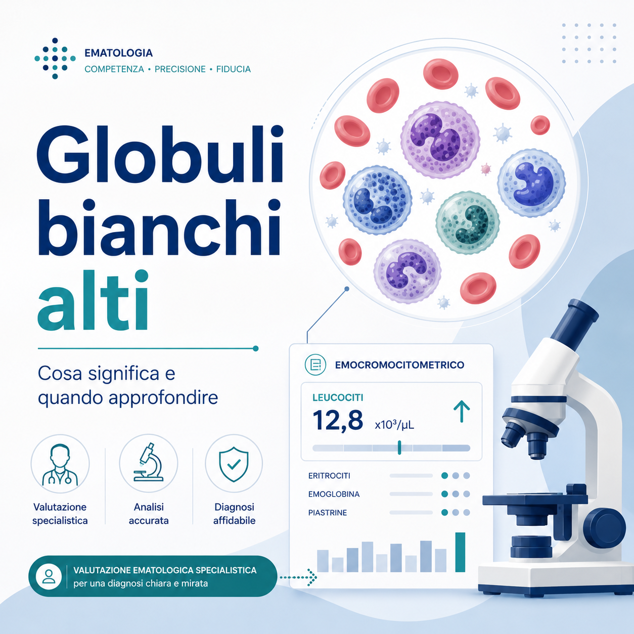 Globuli bianchi alti: cosa significa davvero e quando è utile una valutazione ematologica