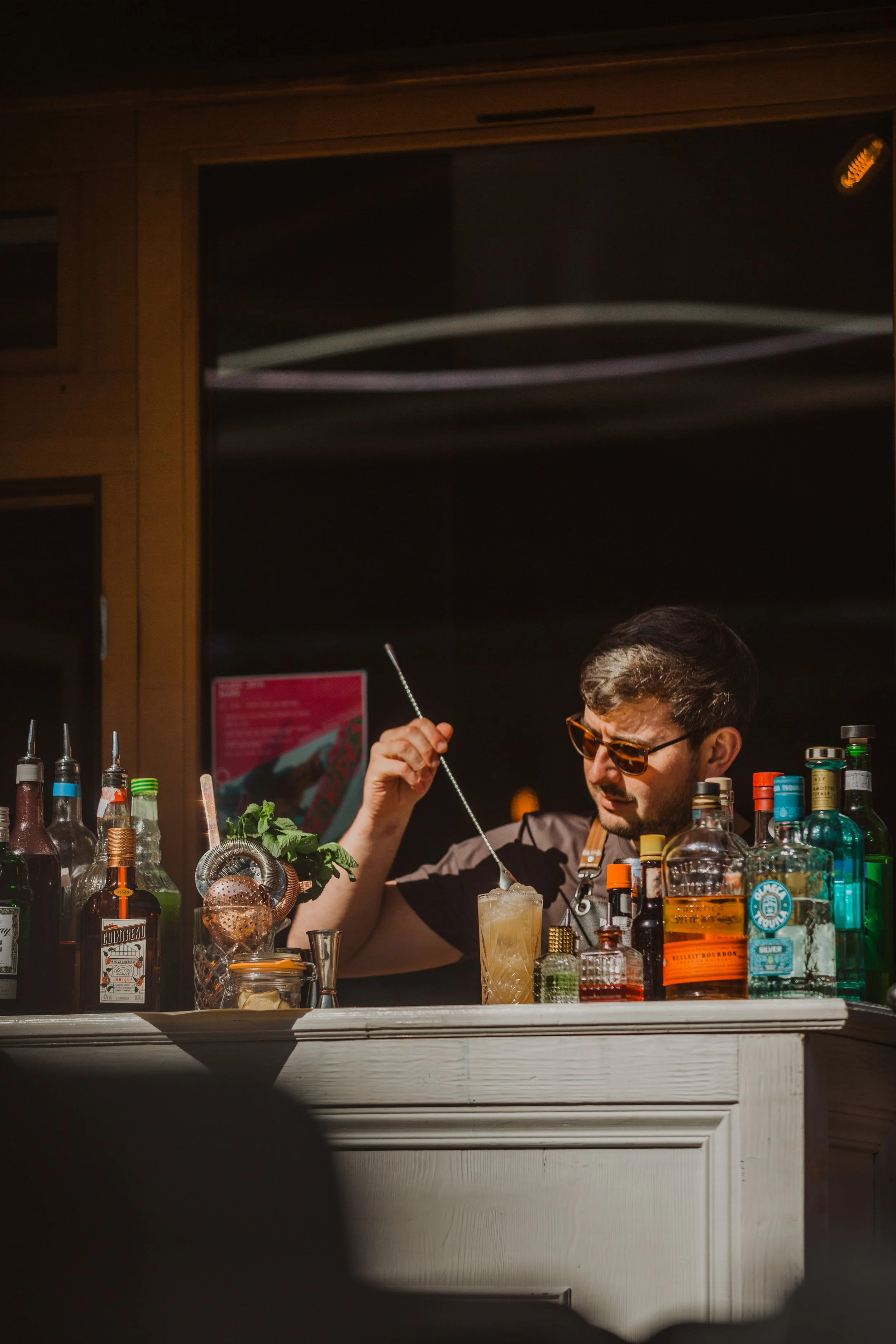 The Mountain Mixologist pop-up bar o the Copiña terrace