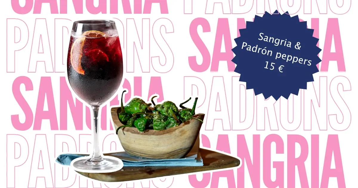 Sangria and Padrón Peppers