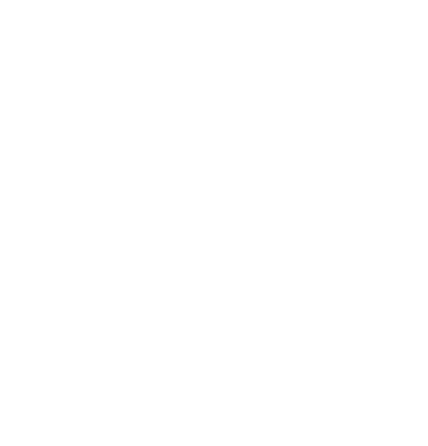 Line drawing of a signpost with three fingerboards