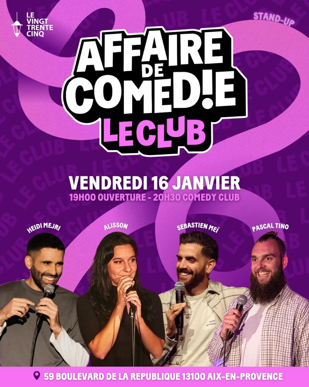 Stand up : LE CLUB DU VENDREDI