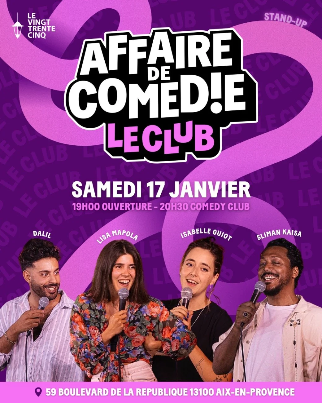 Stand up : LE CLUB DU SAMEDI