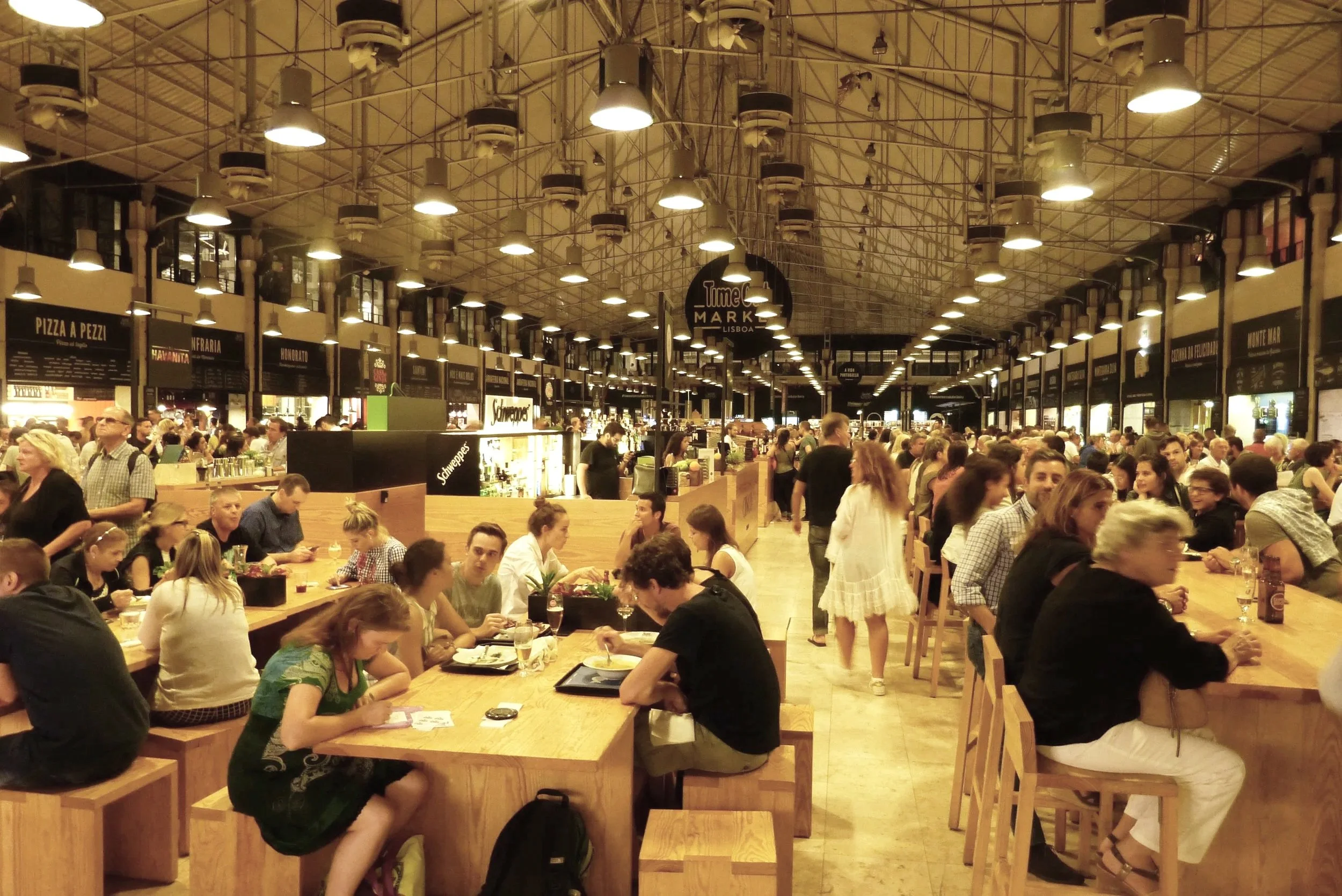 Diners at Time Out Market Lisbon