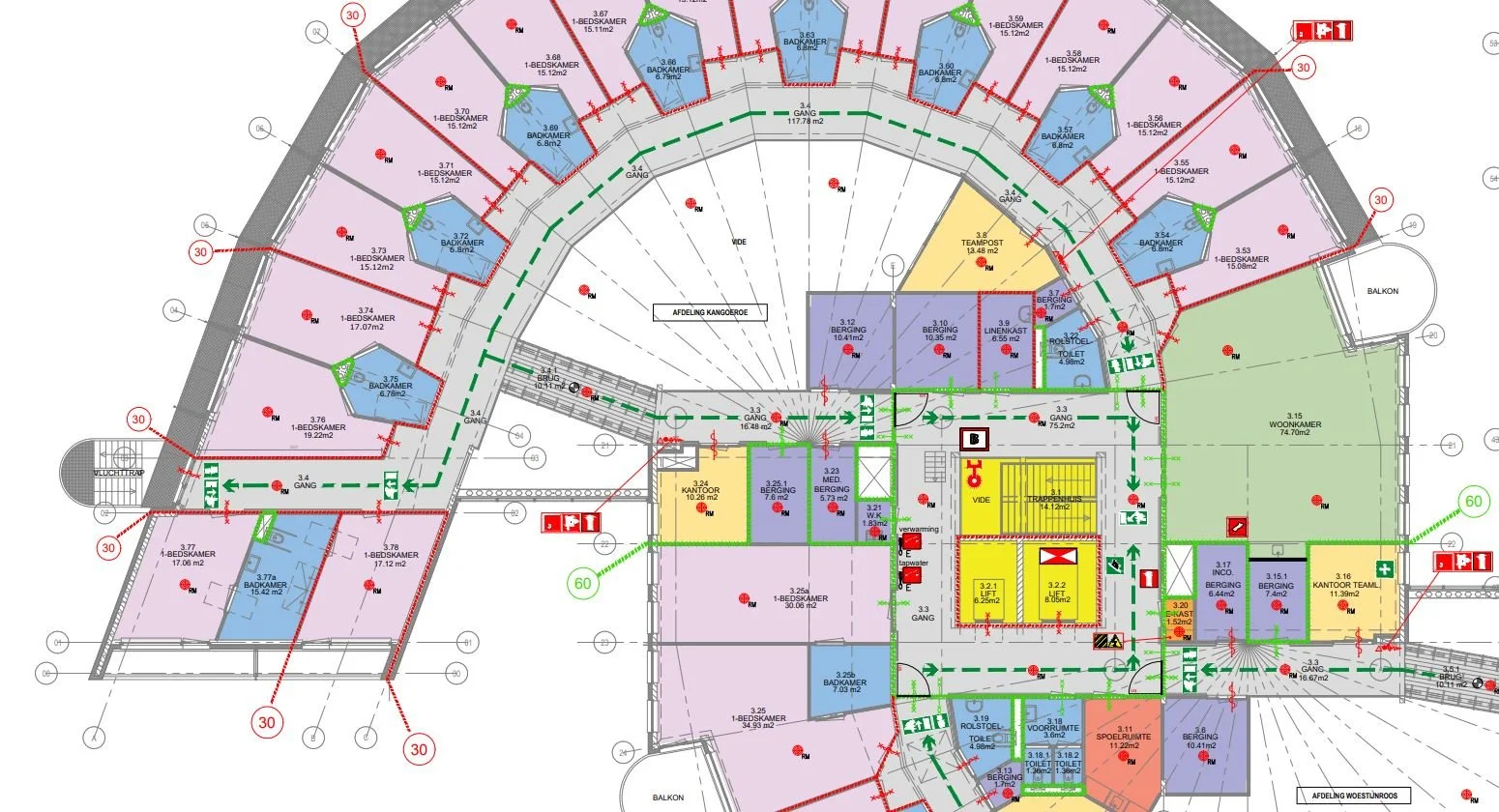 ARCh, Carmine Papa Architetti e Designers, architectural cadastral services, hospital floor plan updates, The Hague building permits, WZH Sammersbrug renovation, healthcare facility compliance, fire safety drawings, cadastral parcel reorganisation, B