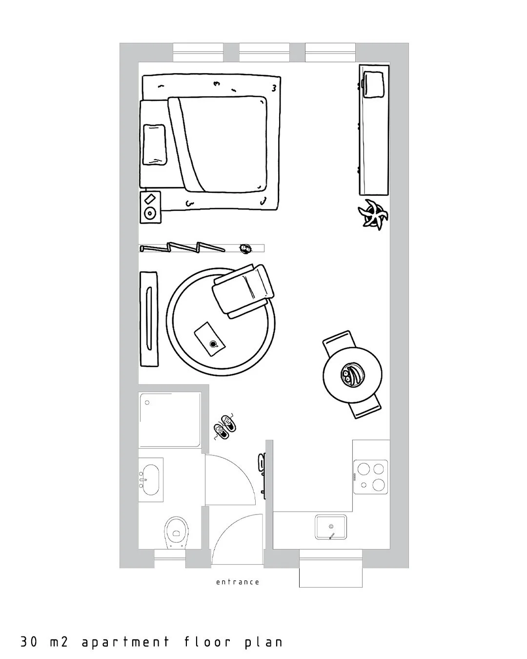 The added top floor, De Rode Kroon, introduces 12 fully independent homes, combining compact living with spatial efficiency. While existing floors typically contain 8 apartments, our intervention increases housing capacity through careful interior ar