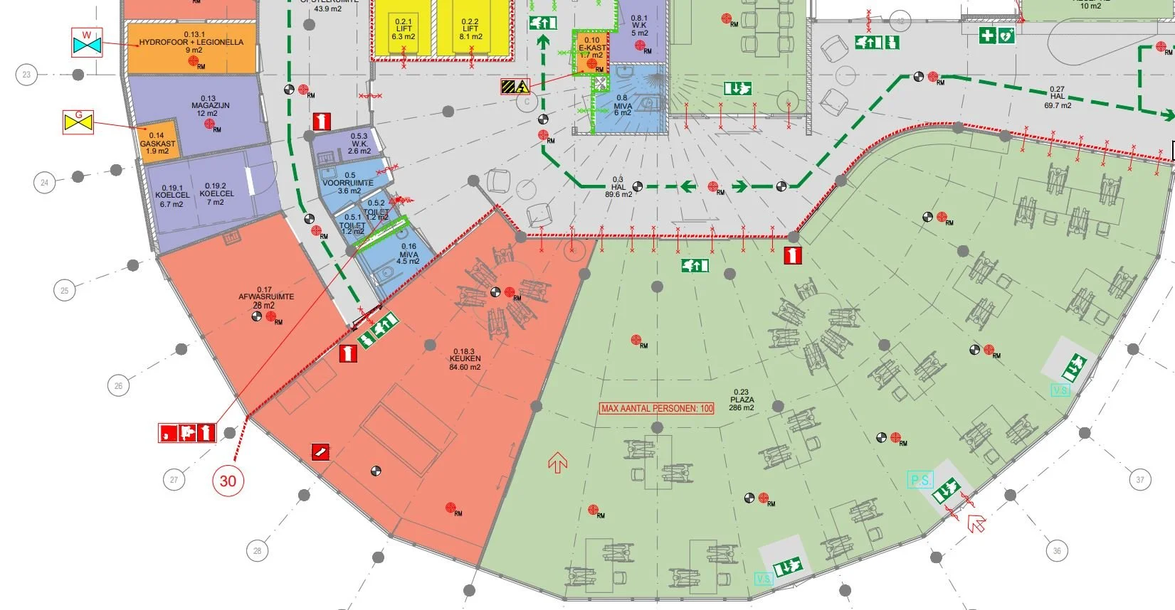 ARCh, Carmine Papa Architetti e Designers, architectural cadastral services, hospital floor plan updates, The Hague building permits, WZH Sammersbrug renovation, healthcare facility compliance, fire safety drawings, cadastral parcel reorganisation, B