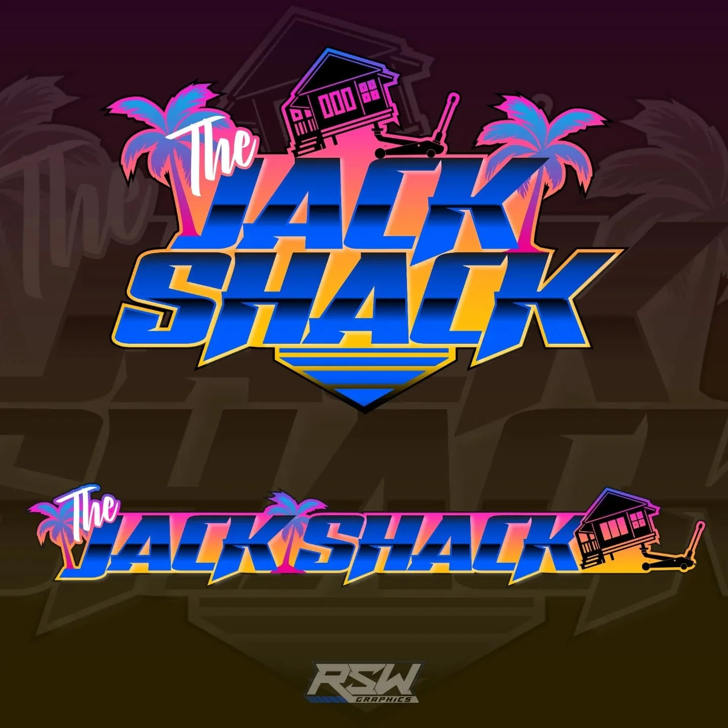 The Jack Shack logo designed for the  @iracingofficial nascar team