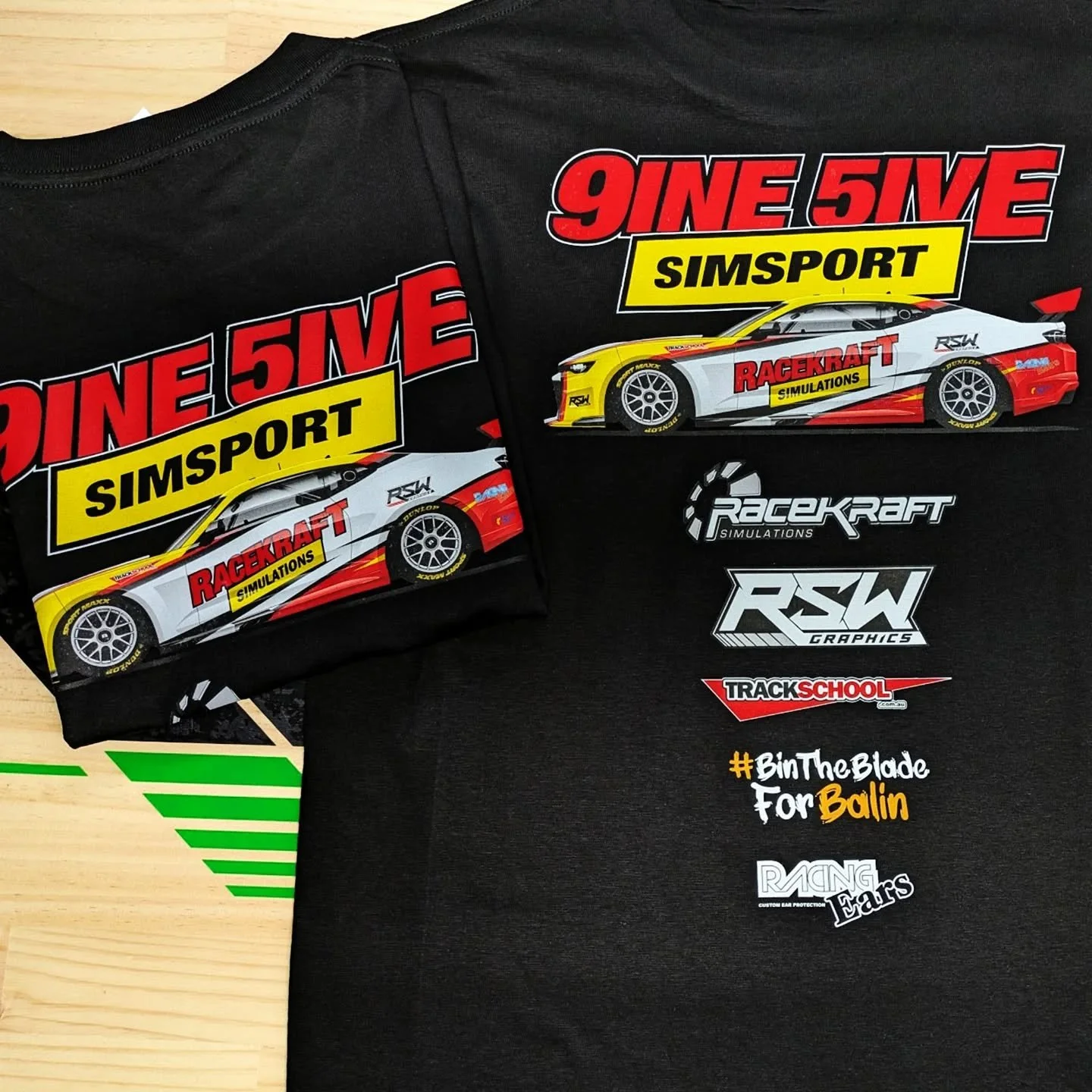 Shawn at 95 wanted a Russell Ingall retro livery for the upcoming endurance season. So we thought we'd add a limited run of shirts as well.