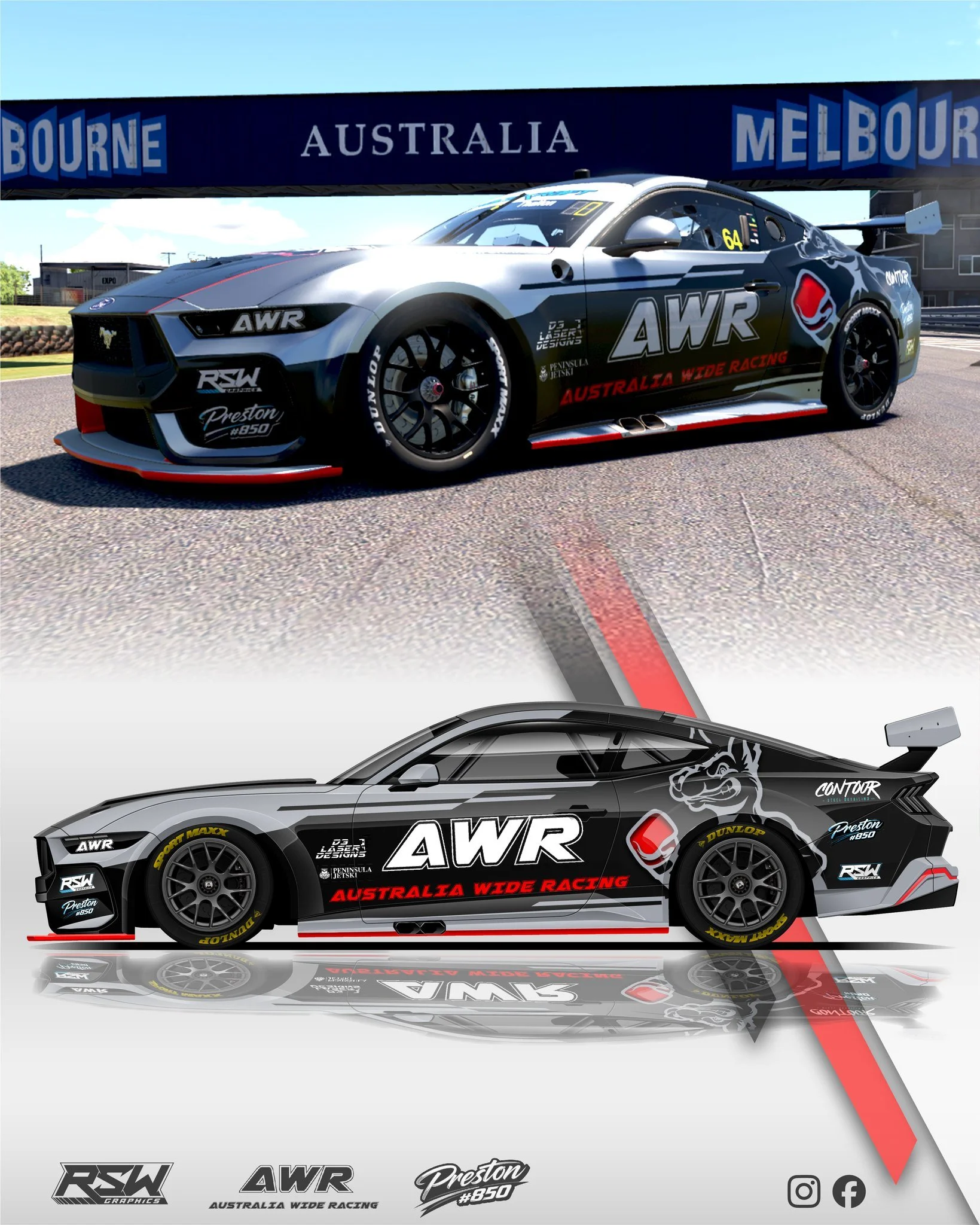 New season of @v8veterans  starts this week so as Ryan is now old and eligible he thought a new livery is on the cards. Here's what we came up with.