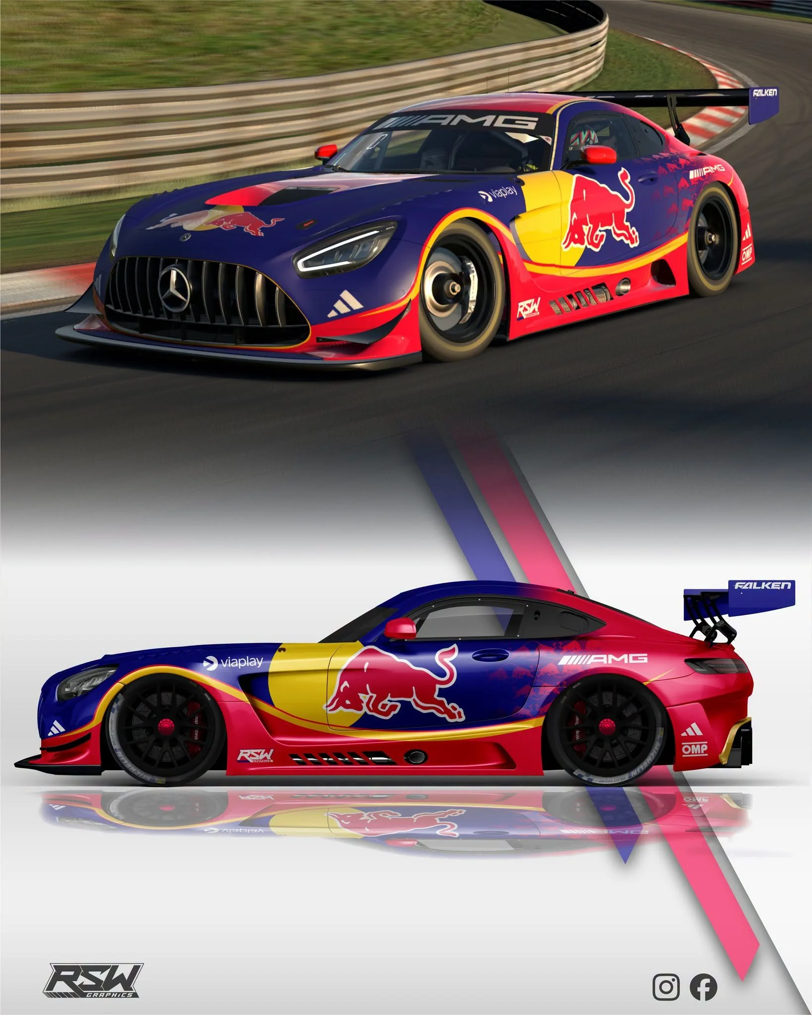 Mercedes/Redbull concept design for @maxverstappen1 AMG GT3
