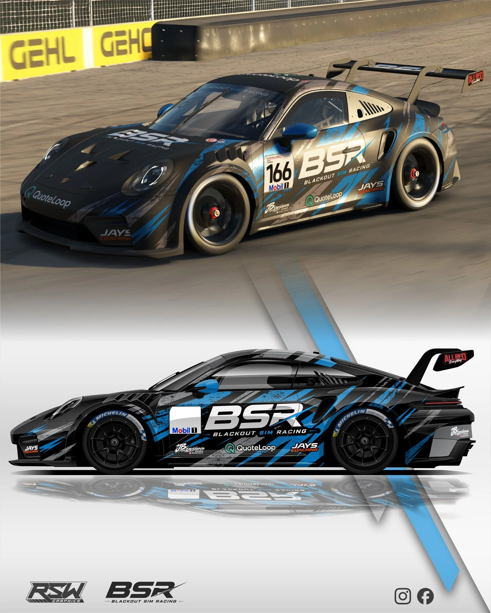 Some fresh designs for the guys @blackoutsimracing1