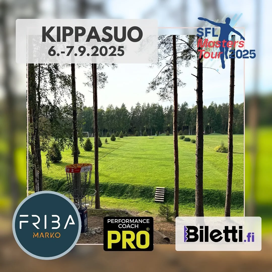 SFL Masters Tour saatiin p&auml;&auml;t&ouml;kseen pari viikkoa sitten. Vaikka oli syyskuun ensimm&auml;inen viikko, oli l&auml;mp&ouml;&auml; reilusti yli 20 astetta ja aurinko paistoi koko viikonlopun. 

Kisa pelattiin kahdella radalla, 2 kierrosta