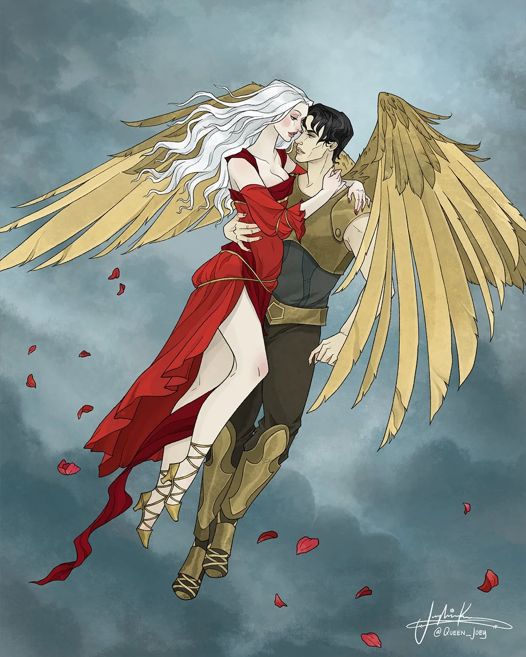 I'm absolutely in love with this beautiful artwork of Bryony and Evander from THE WOLF AND THE CROWN OF BLOOD by @queen_joey. It was such a joy to work with her on this!

🔥

WOLF is out January 27, and you can pre0order it 🥰

THE WOLF AND THE CROWN