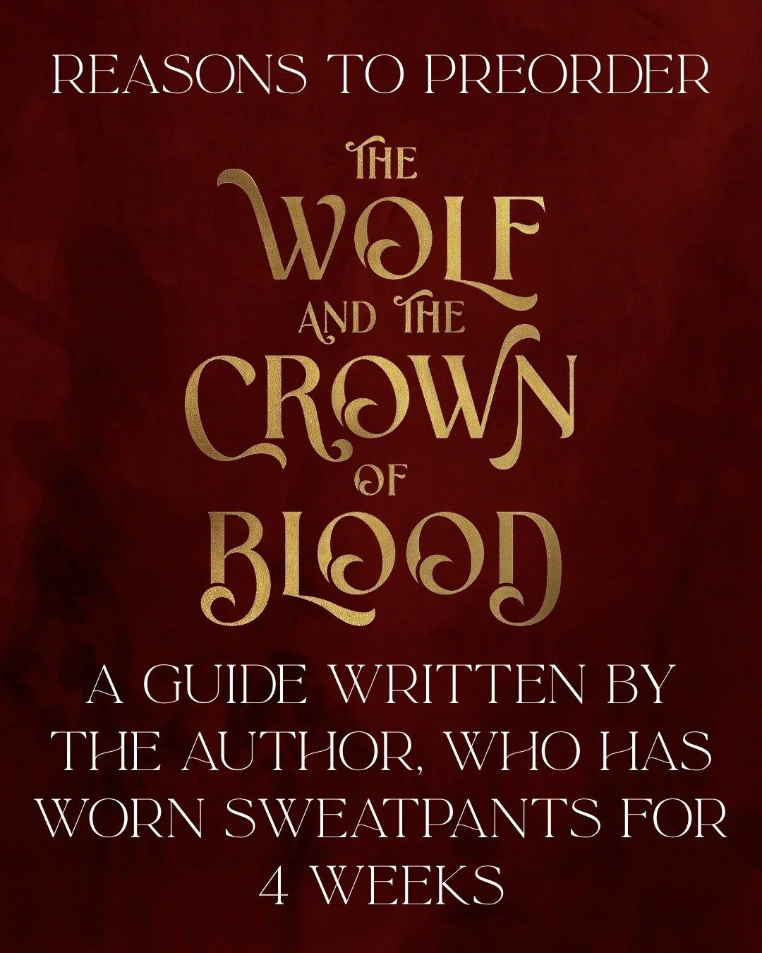 With less than 1 month to go, here are reasons to preorder THE WOLF AND THE CROWN OF BLOOD.

🔥

THE WOLF AND THE CROWN OF BLOOD is a dark enemies-to-lovers romantasy featuring a god who's supposed to kill the princess&mdash;and instead becomes her r